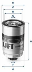 UFI Üzemanyagszűrő UFI 24.123. 00