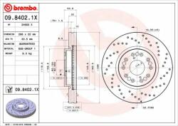 BREMBO féktárcsa BREMBO 09.8402. 1X (09.8402.1X)