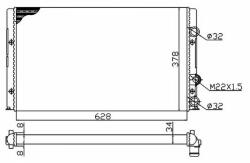 NRF hűtő, motorhűtés NRF 50457A (50457A)