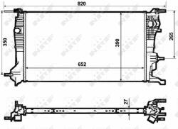 NRF hűtő, motorhűtés NRF 53964 (53964)