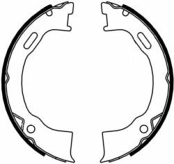 TEXTAR fékpofakészlet, rögzítőfék TEXTAR 91071500 (91071500)