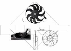 NRF ventilátor, motorhűtés NRF 47381 (47381)