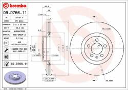 BREMBO féktárcsa BREMBO 09. D766.11 (09.D766.11)