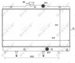 NRF hűtő, motorhűtés NRF 59078 (59078)