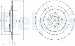 DELPHI Tarcza Ham. Toyota Yaris 06- (bg4076)