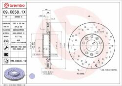 BREMBO féktárcsa BREMBO 09. C658.1X (09.C658.1X)