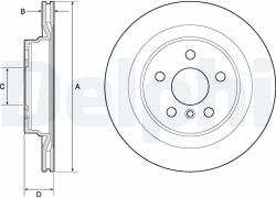 DELPHI Tarcza Ham. Tyl Bmw 2 F45 13- (bg4778c)
