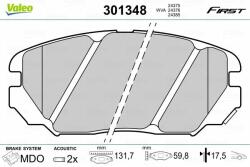 VALEO fékbetétkészlet, tárcsafék VALEO 301348