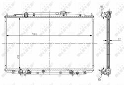 NRF hűtő, motorhűtés NRF 56051 (56051)