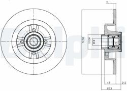 DELPHI Tarcza Ham. Z Loz. Renault Scenic Ii 30mm (bg9030rs)