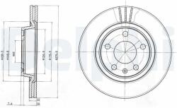 DELPHI Tarcza Ham. Audi A4 (bg3198)