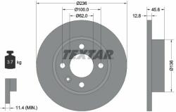 TEXTAR féktárcsa TEXTAR 92090200 (92090200)