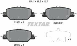 TEXTAR fékbetétkészlet, tárcsafék TEXTAR 2285201 (2285201)