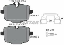 TEXTAR fékbetétkészlet, tárcsafék TEXTAR 2470401