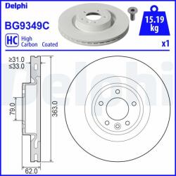DELPHI Tarcza Ham. Przod (bg9349c)