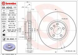 BREMBO féktárcsa BREMBO 09. A542.11 (09.A542.11)