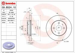 BREMBO Bre-09. B524.10 (09.b524.10)