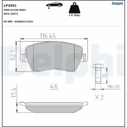 DELPHI Klocki Ham. Przod (lp3551)