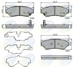 COMLINE fékbetétkészlet, tárcsafék COMLINE CBP31777