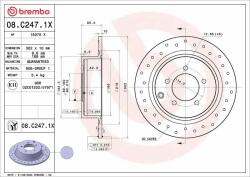 BREMBO féktárcsa BREMBO 08. C247.1X (08.C247.1X)