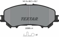 TEXTAR fékbetétkészlet, tárcsafék TEXTAR 2206503 (2206503)