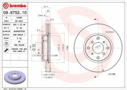 BREMBO féktárcsa BREMBO 09.6752. 10 (09.6752.10)