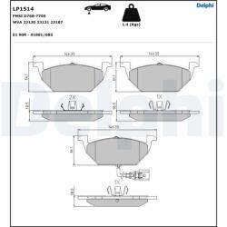 DELPHI Klocki Ham. Polo/fabia Z Czuj (lp1514)