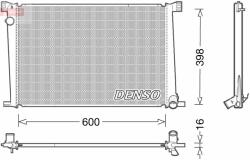 DENSO hűtő, motorhűtés DENSO DRM05007