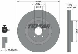 TEXTAR féktárcsa TEXTAR 92199105 (92199105)