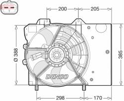 DENSO ventilátor, motorhűtés DENSO DER21024