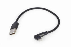 Gembird Cablu Date CC-USB2-AMLML-0.2M USB USB 2.0 USB A Micro-USB B/Lightning Negru (CC-USB2-AMLML-0.2M)