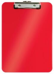 LEITZ Clipboard simplu WOW, PS, A4, 80 coli, Leitz, rosu metalizat E39710026