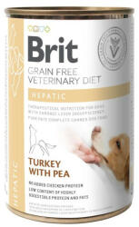 Brit Grain Free Veterinary Diet Dog Hepatic Turkey & Peas 4x400 g