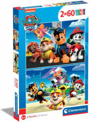 Clementoni SuperColor - Mancs őrjárat 2 az 1-ben puzzle 2x60 db-os (21623)
