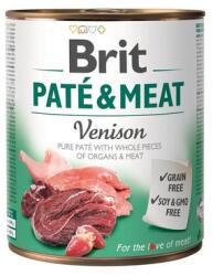 Brit Pate&Meat venison 6 x 800 g pástétom szarvashússal kutyáknak