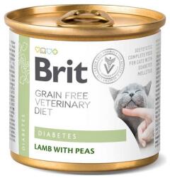 Brit Veterinary Diet Diabetes Lamb Pea diabetikus nedves eledel macskáknak 12 x 200 g