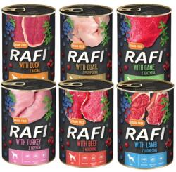 RAFI DOLINA NOTECI RAFI mix ízek 12x400 g kutyák számára