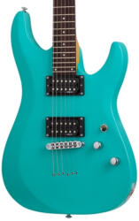 Schecter Guitar Research C-6 Deluxe Satin Aqua