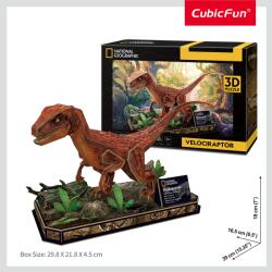 CubicFun Puzzle 3D Velociraptor, 63 Piese (CUDS1053h)