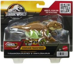 Mattel Dinozaur Transformabil Tyrannosaurus Rex Si Ankylosaurus Maro