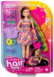 Mattel Barbie Totally Hair, Bruneta (MTHCM90O) Papusa Barbie