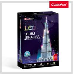 CubicFun Puzzle 3D Led Burj Khalifa, 136 Piese (CUL133h) Puzzle