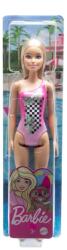 Mattel Barbie Blonda Cu Costum De Baie Roz Papusa Barbie
