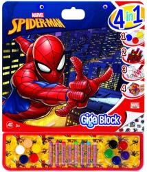 AS Giga Block 4 In 1 Spiderman Carte de colorat