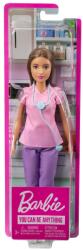 Mattel Papusa Barbie Asistenta Medicala Satena