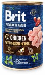 Brit Premium by Nature Chicken and hearts 400 g Hrana umeda pentru caini, cu pui si inimi