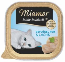 Miamor Milde Mahlzeit Poultry Pure&Salmon 100g pasare si somon, hrana pisica