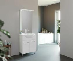 Savinidue Smart 55cm-es két ajtós fürdőszobaszekrény + mosdó - mindigbutor