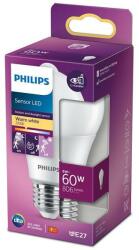 Philips A60 LED izzó E27/8W/230V, 2700K, mozgásérzékelővel 8718699782733 (P5088)