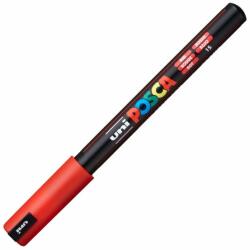 uni Marker UNI Posca PC-1MR, varf metalic, 0.7 mm, Rosu (M620)